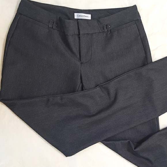 Calvin Klein🖤Straight Leg Dark Gray Dress Pants - Picture 2 of 6